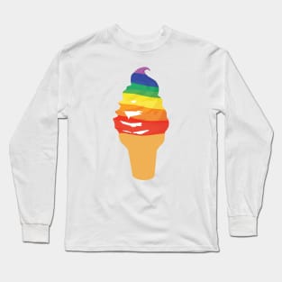 Ice Cream Rainbow Long Sleeve T-Shirt